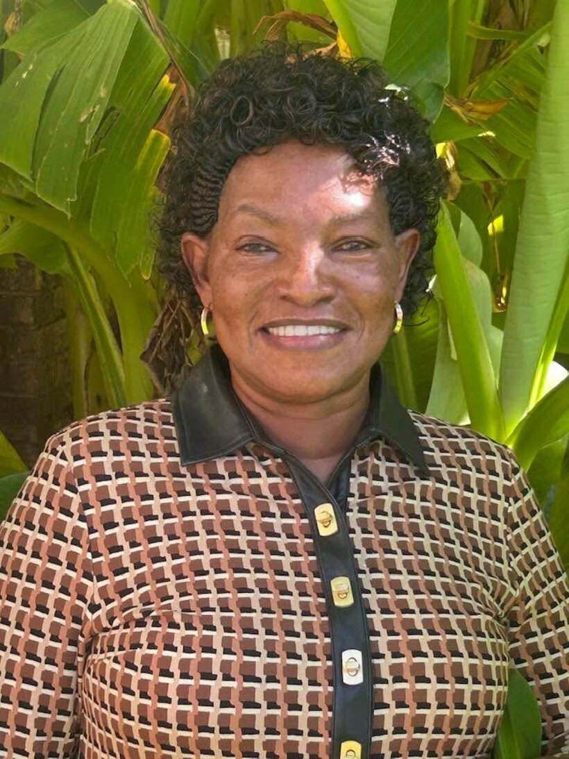 Dr. Naomi Karaya, founder of Global Abiding Hope, in a classroom