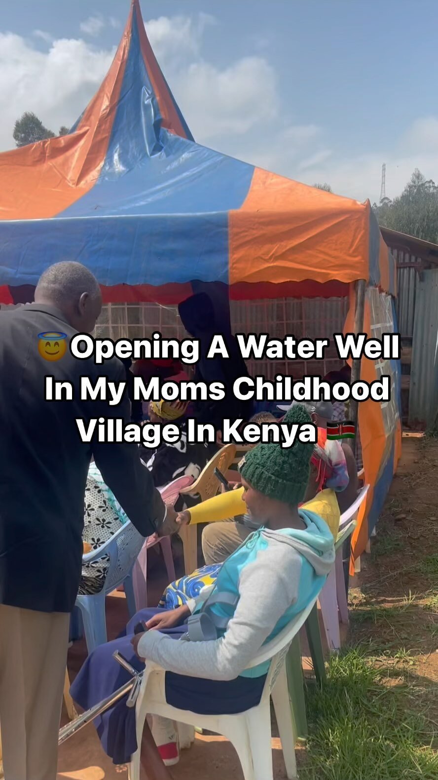 The opening of a clean-water well in Dr. Naomi Karaya's childhood village in Kenya